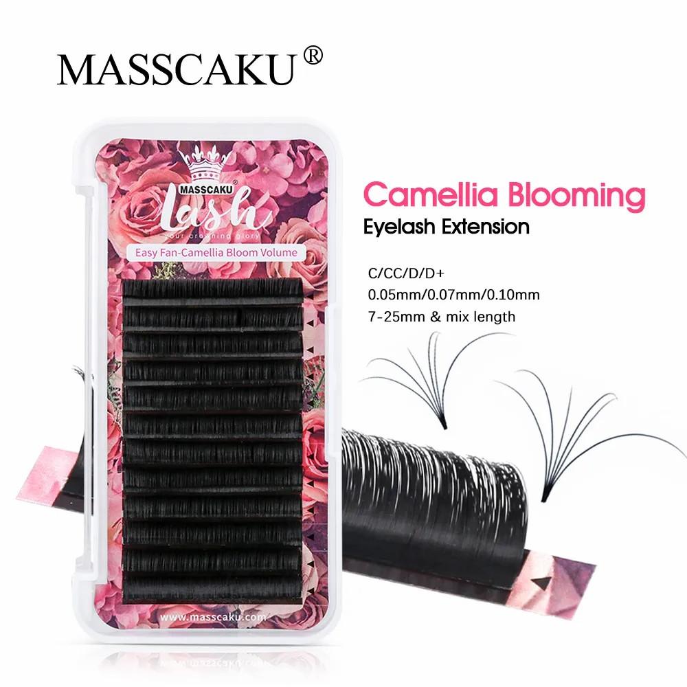Eyelash Extension Human Hair - 매스카쿠 이지 패닝 볼륨 메가 속눈썹