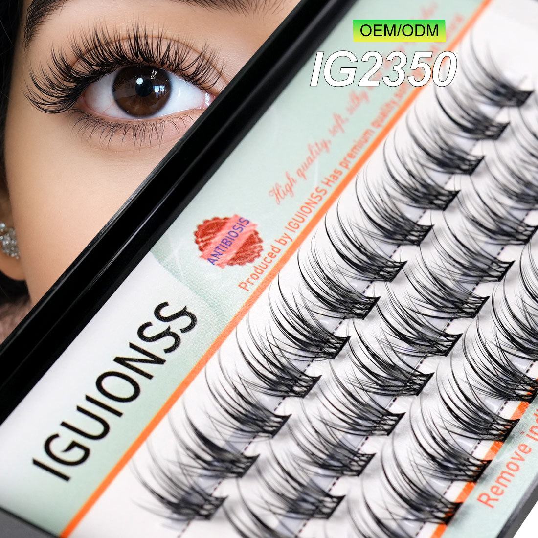 Eyelash Extension Human Hair - IGUIONSS OEM ODM 세그먼트 속눈썹 연장