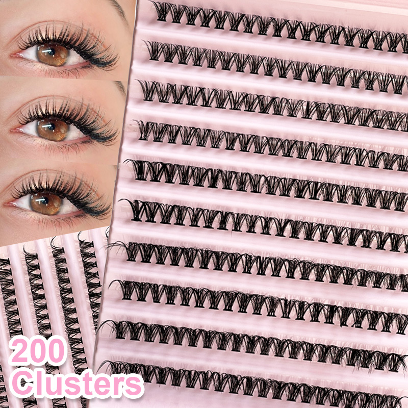 Eyelash Extension Cluster - 개별 속눈썹 속눈썹 클러스터 8-16mm 200개