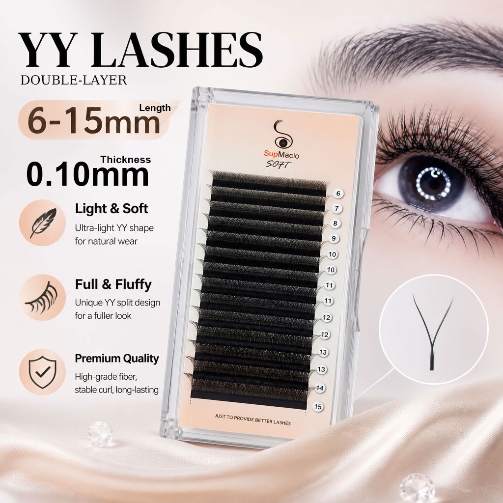 Eyelash Extension Yy - 수프마시오 0.10mm YY 래쉬 Y자형 속눈썹