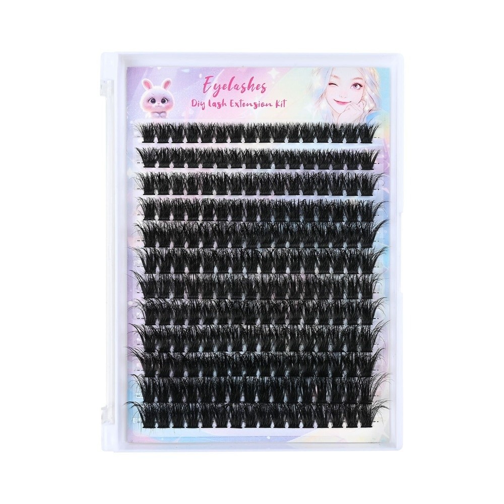 Eyelash Extension Cluster - 내추럴 룩 인조 속눈썹 본드 앤