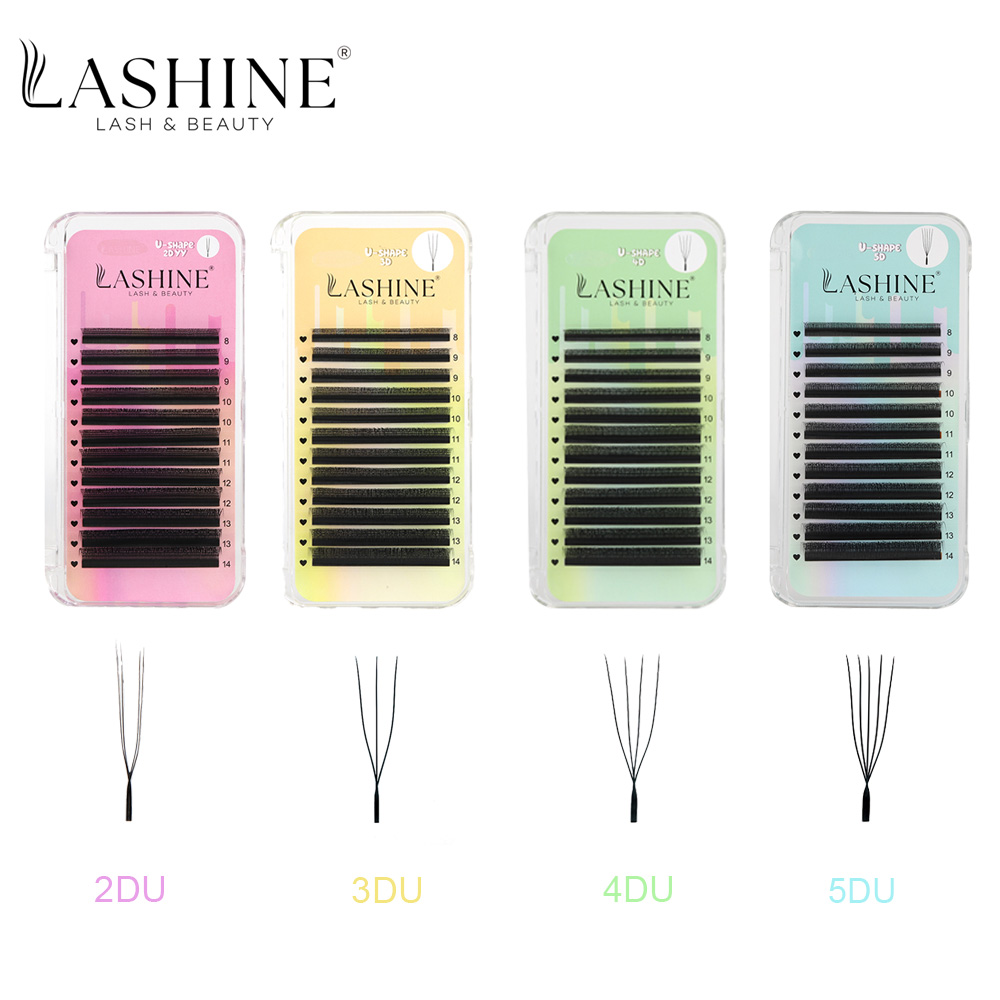 Eyelash Extension Yy - 래샤인 U자형 클로버 속눈썹 연장 볼륨