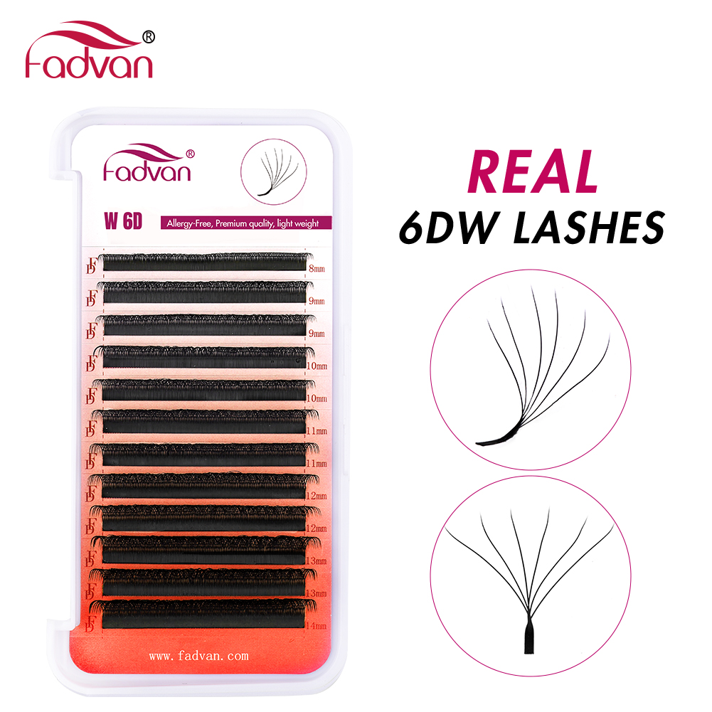 FADVAN Real 6D W 속눈썹 0.07 W 모양 - Eyelash Extension Human Hair 리뷰 및 가격