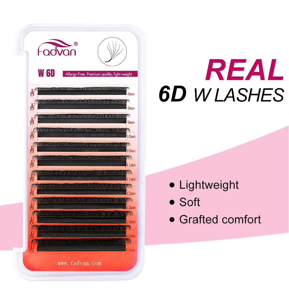 FADVAN Real 6D W 속눈썹 0.07 W 모양 - Eyelash Extension Human Hair 리뷰 및 가격