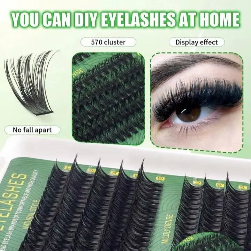 내추럴 룩 인조 속눈썹 본드 앤 씰 클러스터 디자인 D - Eyelash Extension Cluster 리뷰 및 가격
