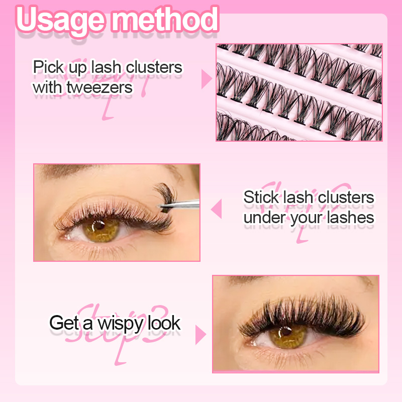 개별 속눈썹 속눈썹 클러스터 8-16mm 200개 자연 - Eyelash Extension Cluster 리뷰 및 가격
