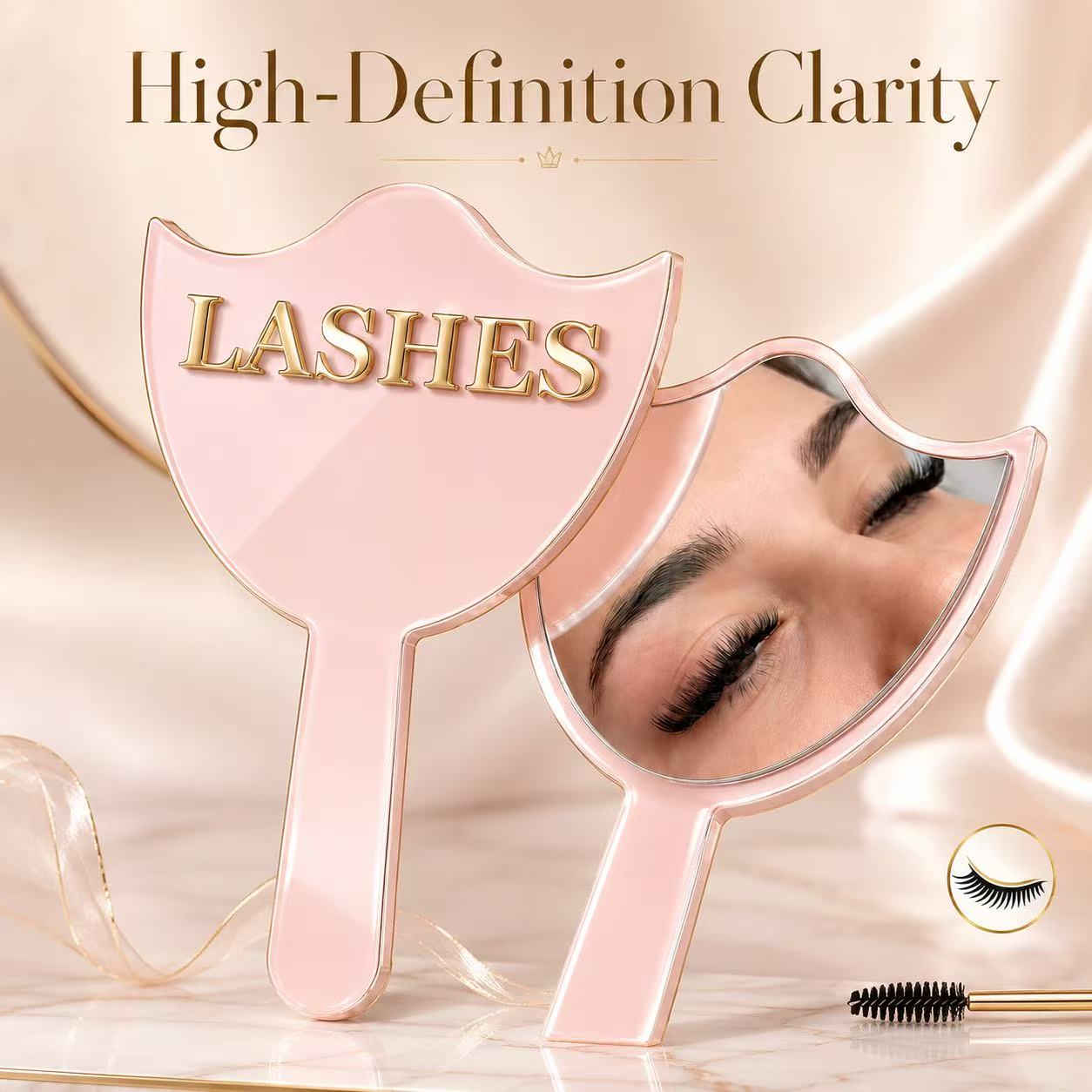 HD 글래스 속눈썹 연장용 손잡이 거울, 속눈썹 아티스 - Eyelash Extension Course 리뷰 및 가격