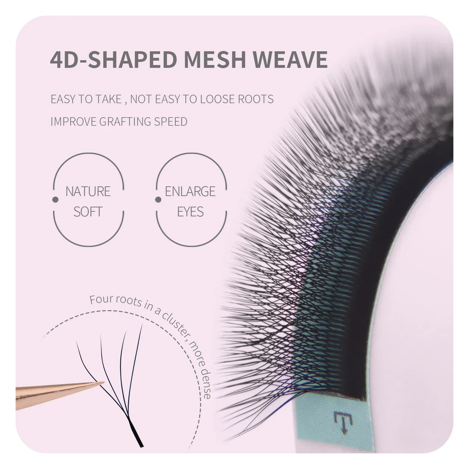 ANNAFRIS 브라운 W 모양 속눈썹 연장 2D 3D - Eyelash Extension Yy 리뷰 및 가격