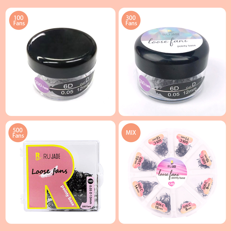 RUJADE 얇은 뾰족한 베이스 인조 속눈썹 익스텐션, - Eyelash Extension Human Hair 리뷰 및 가격
