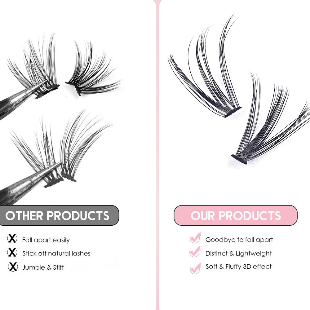 8-16mm 길이의 자연스러운 속눈썹, 가볍고 풍성한  - Eyelash Extension Kits 리뷰 및 가격
