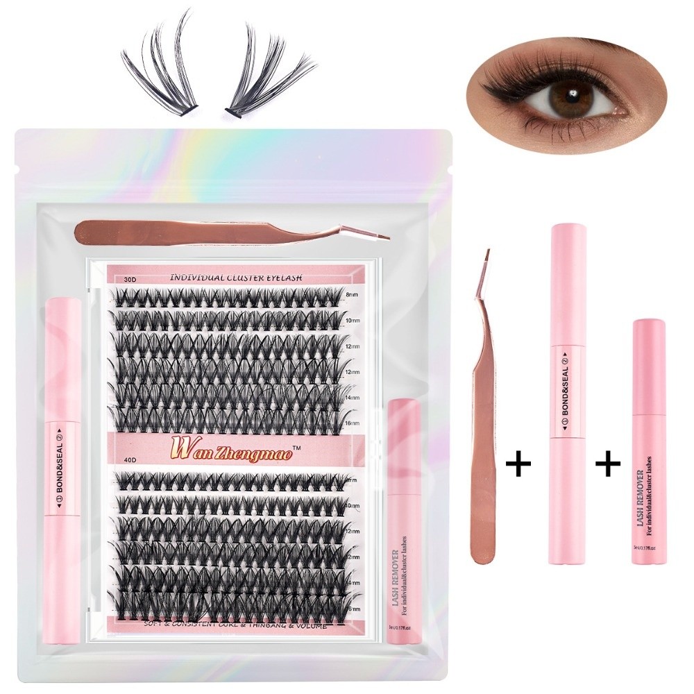 8-16mm 길이의 인조 속눈썹 본드 및 실런트 세트, - Eyelash Extension Cluster 리뷰 및 가격