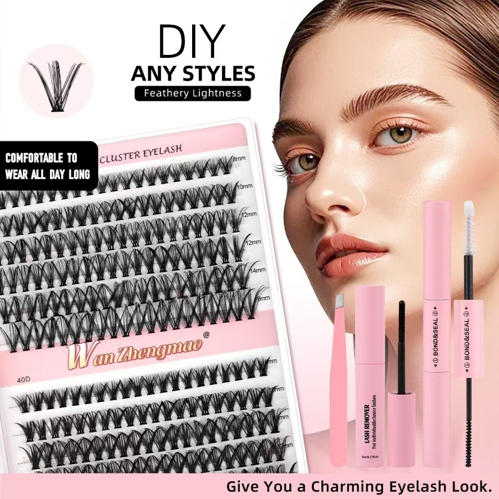 8-16mm 길이의 인조 속눈썹 본드 및 실런트 세트, - Eyelash Extension Cluster 리뷰 및 가격