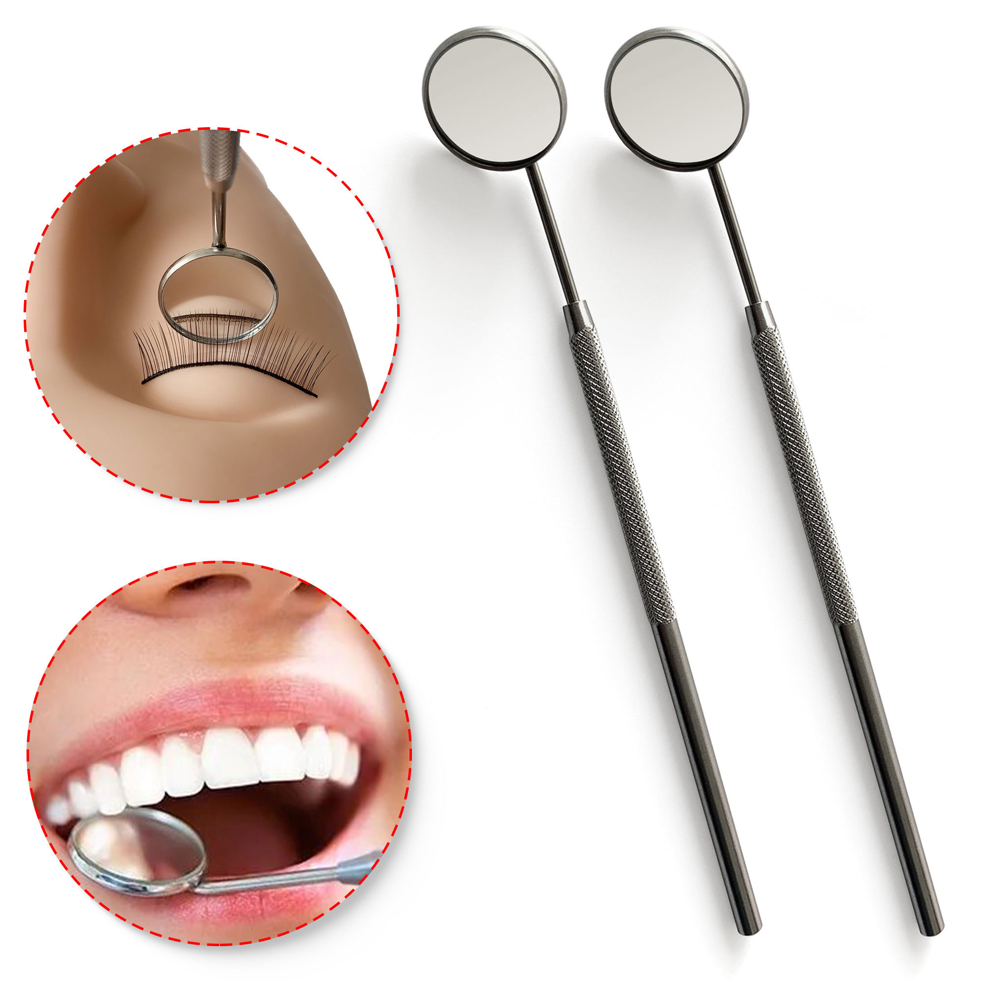 접목 속눈썹 연장 검사 거울 스테인레스 스틸 소재 휴대 - Eyelash Extension Course 리뷰 및 가격