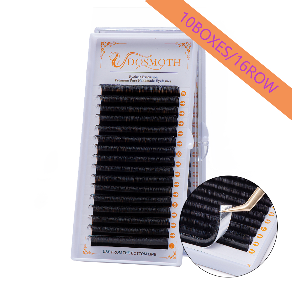 DOSMOTH 10 상자 16 행 7-16mm 밍크 속 - Individual Lash Tray 리뷰 및 가격