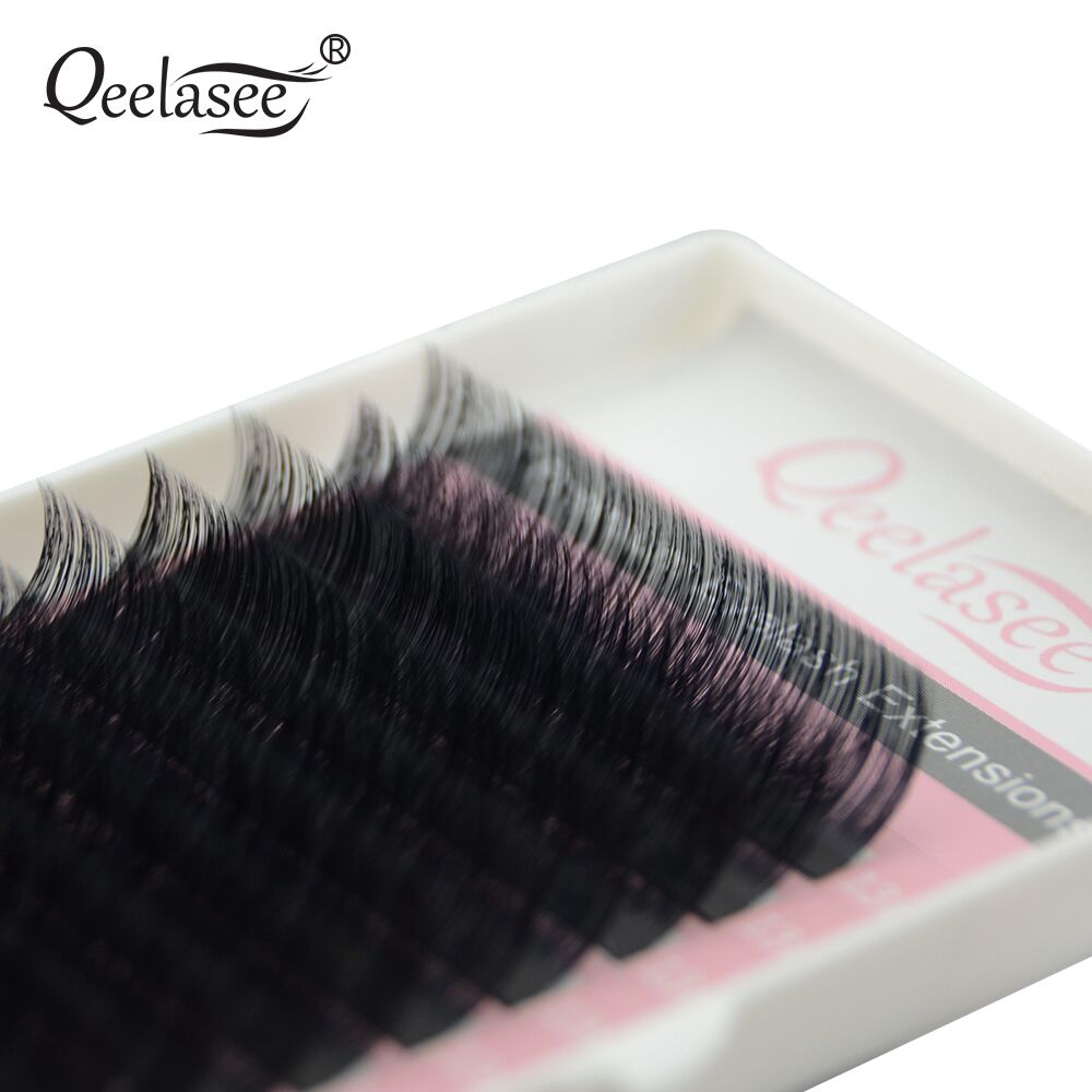 Qeelasee-인조 밍크 개별 속눈썹 연장 실, 전문 - Eyelash Extension Human Hair 리뷰 및 가격