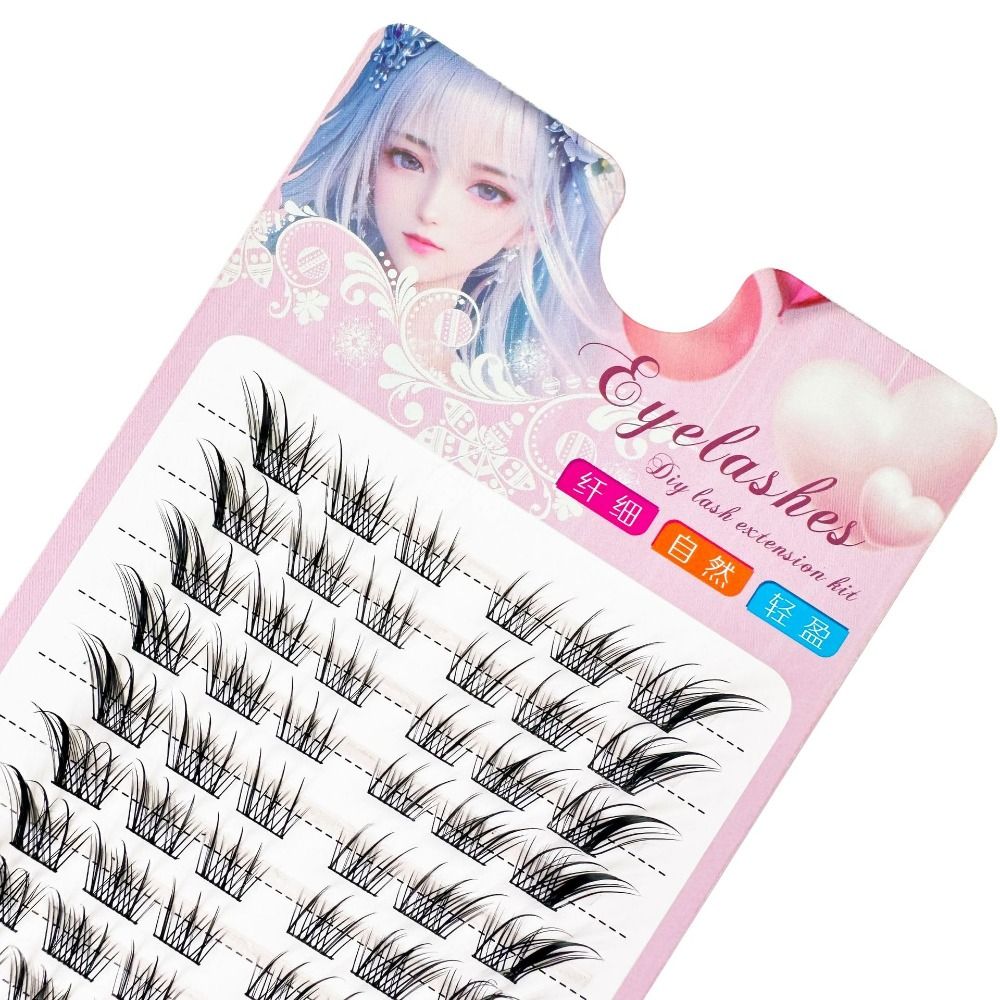 3D 캣아이 클러스터 속눈썹 내추럴 만화 폭스 인조 속 - Eyelash Extension Human Hair 리뷰 및 가격