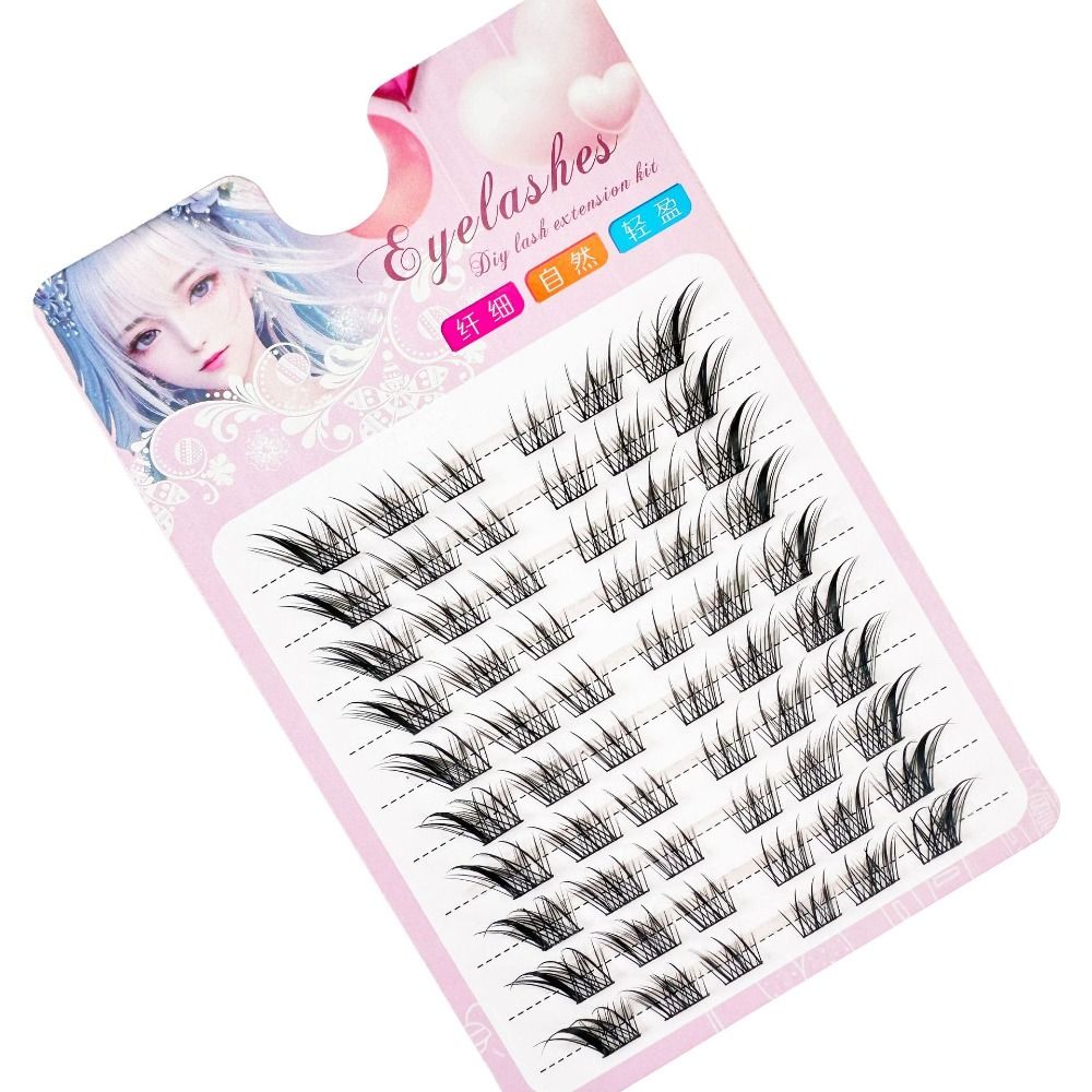 3D 캣아이 클러스터 속눈썹 내추럴 만화 폭스 인조 속 - Eyelash Extension Human Hair 리뷰 및 가격