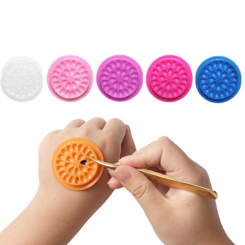 100pcs 속눈썹 접착제 홀더 속눈썹 연장 용품 접착 - Individual Lash Tray 리뷰 및 가격