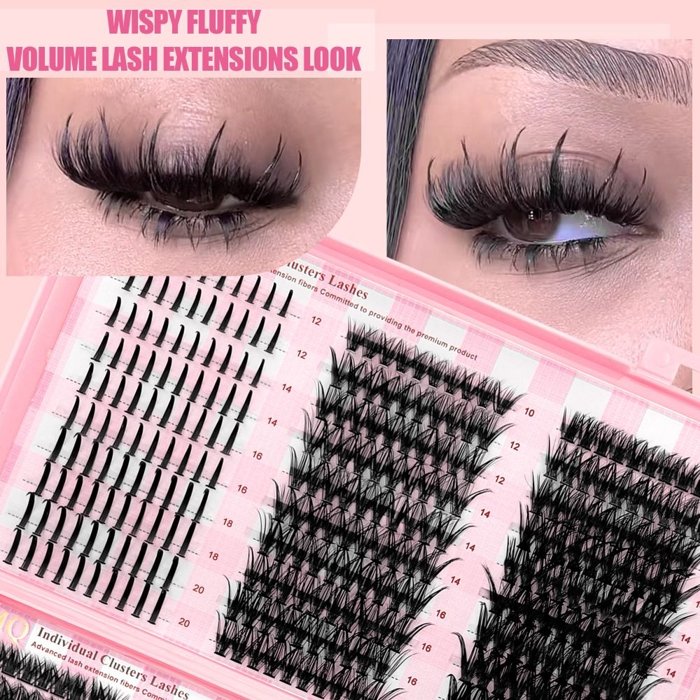 9-16mm 길이 인조 속눈썹 3D 볼륨 내추럴 룩 D - Eyelash Extension Kits 리뷰 및 가격